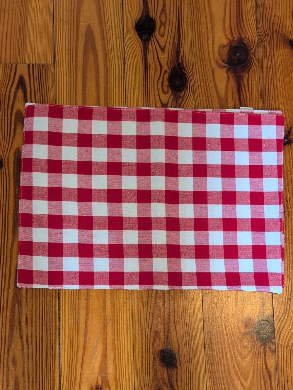 Red Buffalo Check Cotton Placemats Set of 4 Made In India Cottagecore Americana